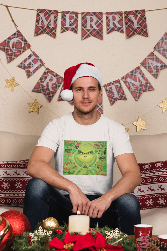 GRINCH DNA TEST FOR CHRISTMAS MEN T-SHIRT