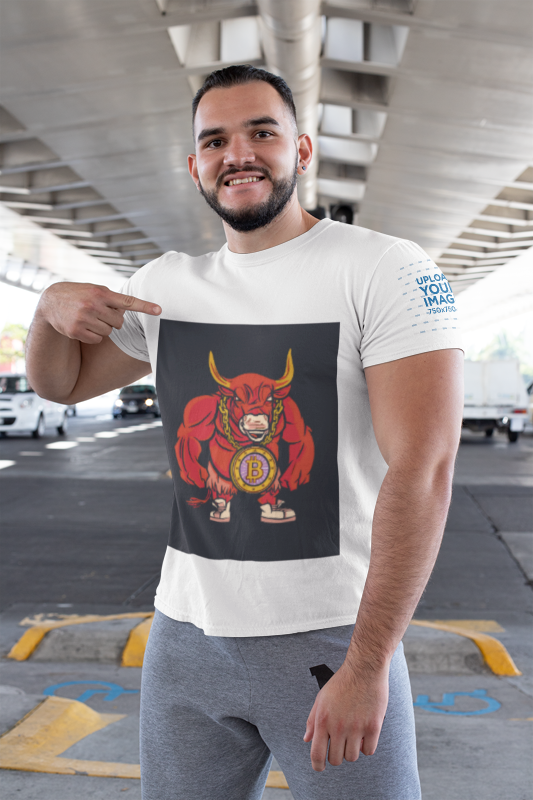 BULL & CRYPTO COIN MEN T-SHIRT