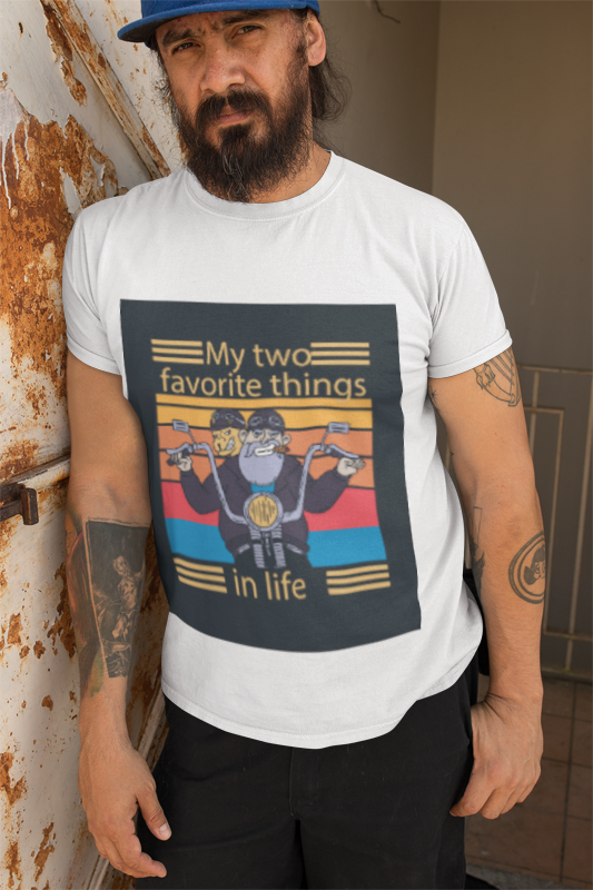 MY TWO FAVORITE THINGS IN LIFE MEN T-SHIRT