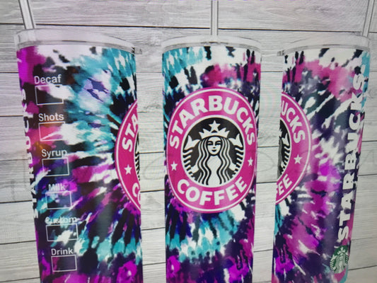 STARBUCKS TIE DYE TUMBLER