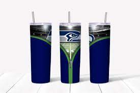 SEAHAWKS FOOTBALL TEAM  ZIPPER TUMBLER